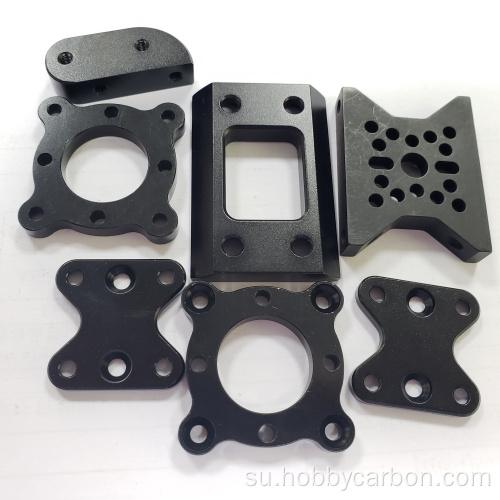 CNC aluminium tilepan clamp pikeun quadcopter